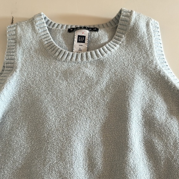 Gap Light Blue Stretch Sweater Vest Cotton Blend Boys Large L (10) - Picture 9 of 13